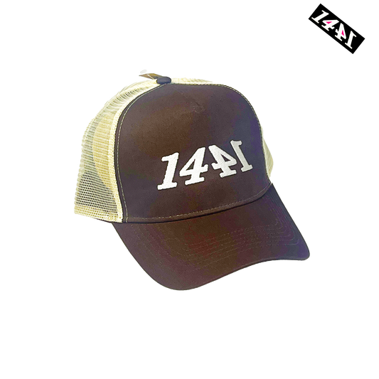 1441 Chocolate & Caramel Trucker Cap