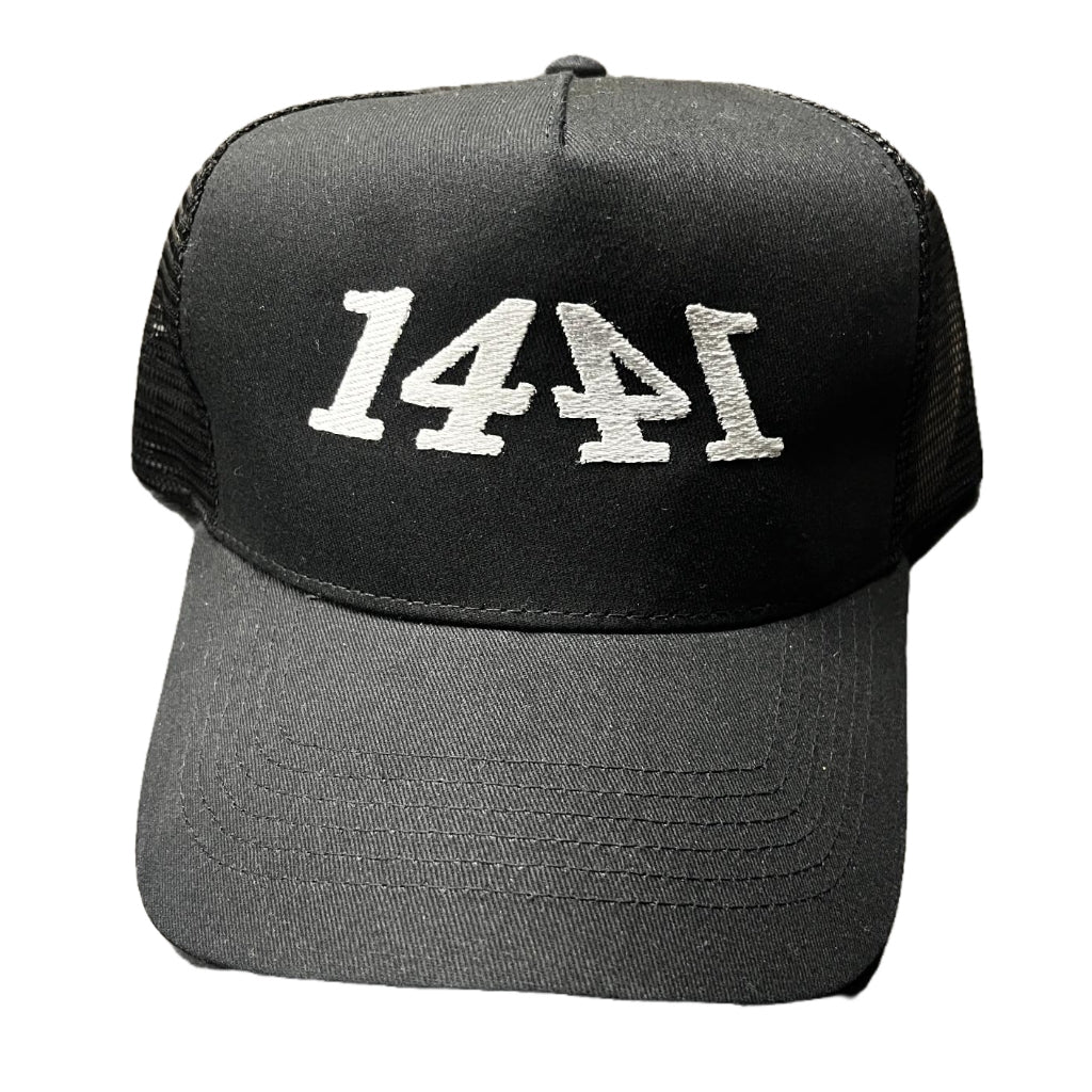 1441 Black Trucker Cap