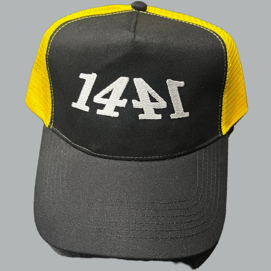 1441 Yellow & Black Trucker Cap